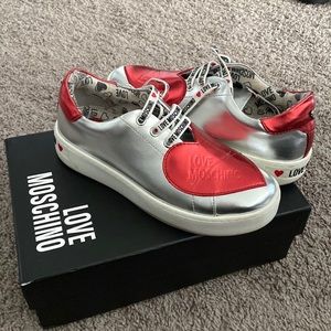 Moschino sneakers. Worn couple times but still in good condition.